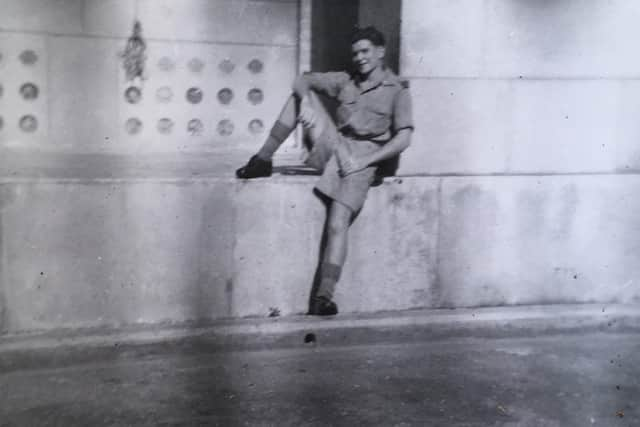 Frank was still a teenager when this picture was taken of him at Pickett House in Singapore.