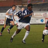 Colin Samuel in action for Falkirk