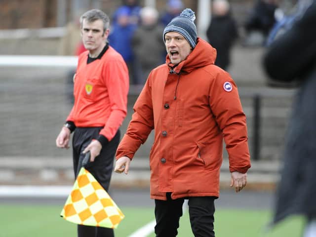 Boness United manager Max Christie hopes to be leading his team into the Lowland League next season