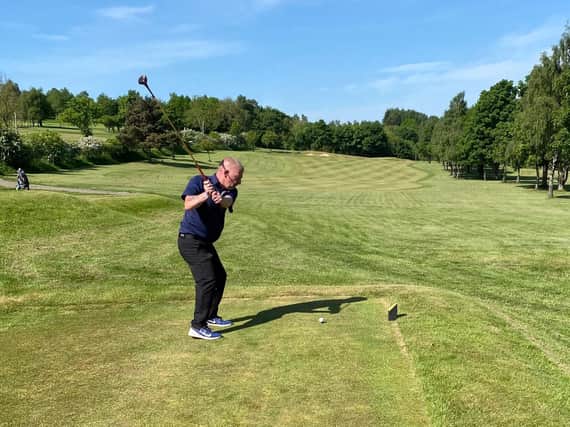 Dougie Cockburn officially launches 2020 season at Linlithgow GC.