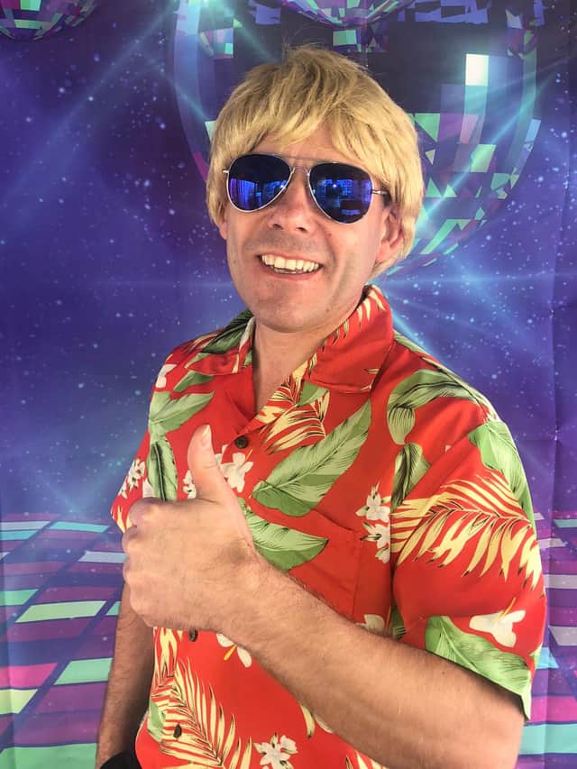DJ Craig Pollock has been hosting Disco Dinners on Facebook each weekend during lockdown and has raised over £11,000 for Strathcarron Hospice