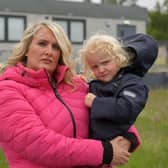 Jodie Barron is angry about changes to nursery plans and way it was communicated. She is pictured with her son Fallon (3).    Pic: Michael Gillen