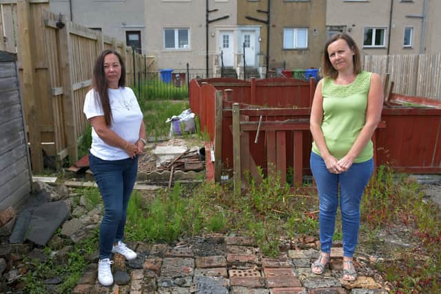 Lynn Gray and Dawn Niblo had been complaining to Falkirk Council about the situation since November.