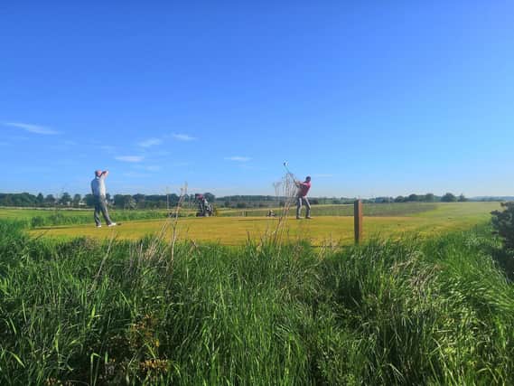 Golf has safely resumed in Scotland. Picture courtesy of Elmwood GC.