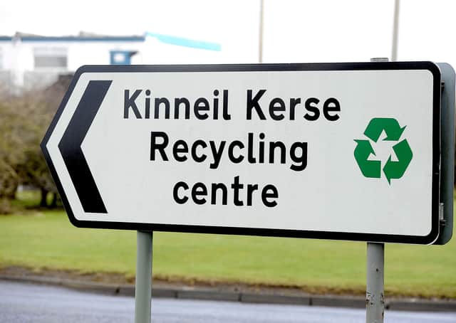 25-02-2015. Picture Michael Gillen. BO'NESS. Kinneil Kerse landfill. Kinneil Kerse Recycling Centre, Grangemouth Road.