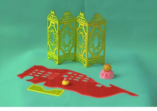 Online artists...Floating folding Screen by Hannah Lim and Hugo Harris is among the artwork featured in No Borders.