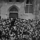 Andrew Carnegie opened the library, which he part funded, in 1902