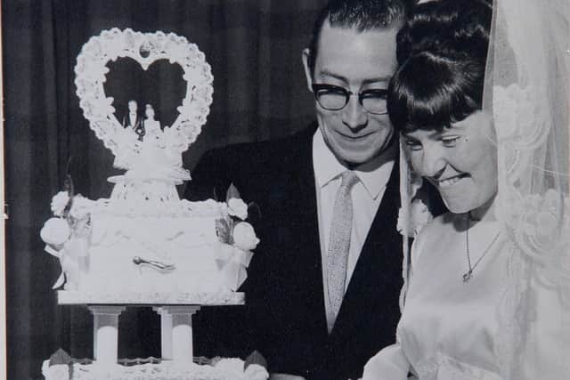 Robert and Moira Paton on their wedding day in 1970.