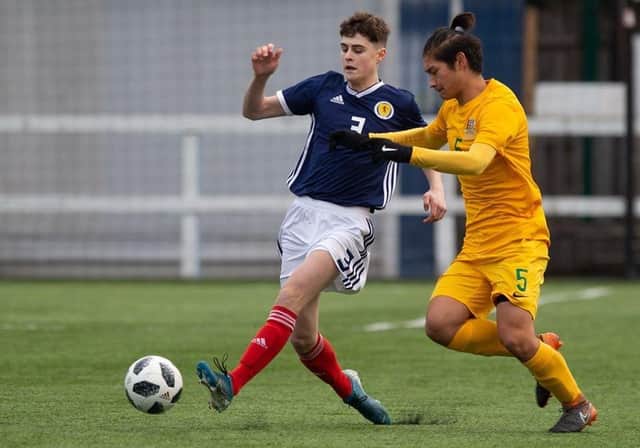 Blair Sneddon played against Australia for Scotland schoolboys earlier this year. Picture: Ian Cairns Media