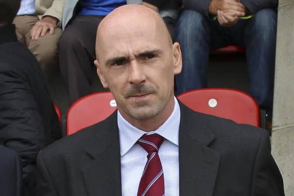 Stenhousemuir chairman Iain McMenemy.