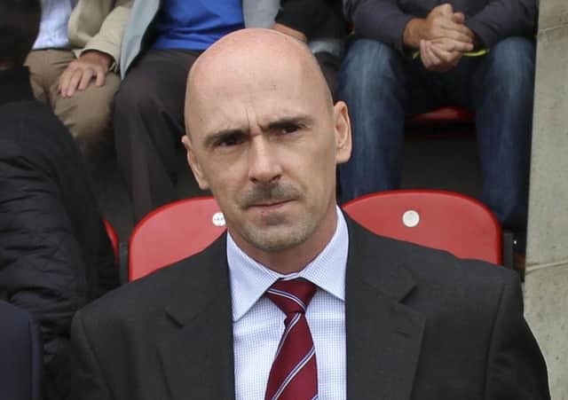 Stenhousemuir chairman Iain McMenemy.