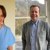 Dr Carey Lunan and national clinical director Jason Leitch are urging the public to continue to raise any health concerns with their GP practice and community pharmacy.