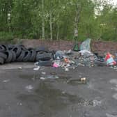 Bonnyhill Road fly-tipping