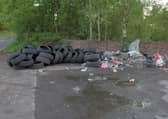 Bonnyhill Road fly-tipping