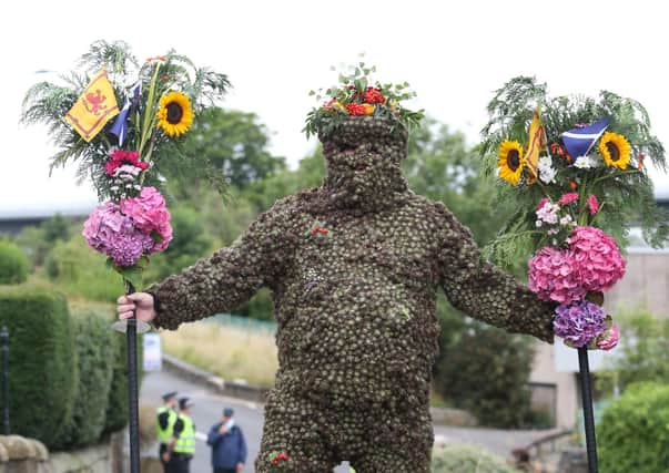 The Burryman was protected this year due to Covid-19 social distancing. Pic by Alistair Pryde/Words&Pictures