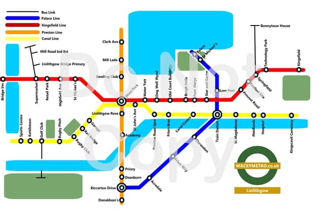Michael’s metro map of Linlithgow has really taken off.