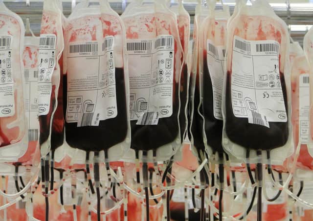 In the bank...but blood only has a shelf life of 35 days so there’s a constant need to restock to meet demand.
