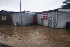 Linlithgow Cricket Club's clubhouse was flooded.