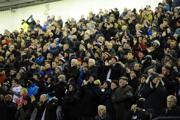 Falkirk fans. Picture: Michael Gillen.