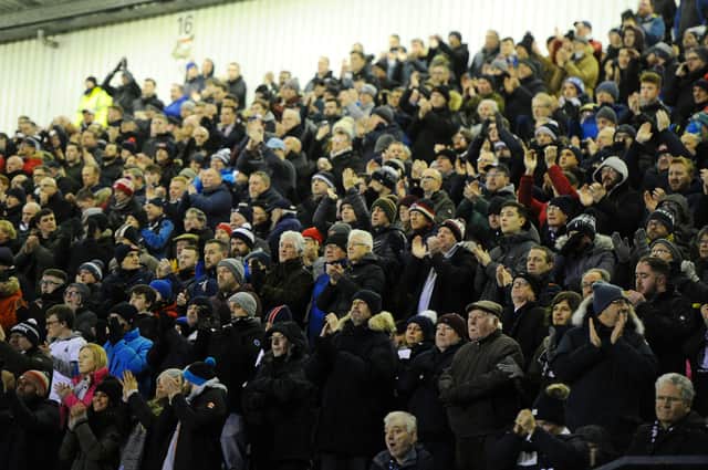 Falkirk fans. Picture: Michael Gillen.