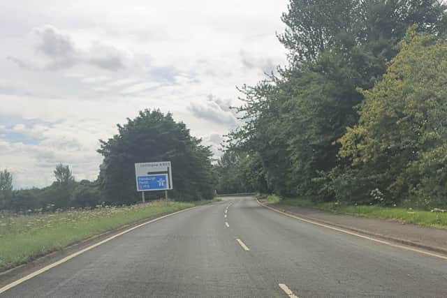 The stretch of the A803 between Champany Inn and the M9.