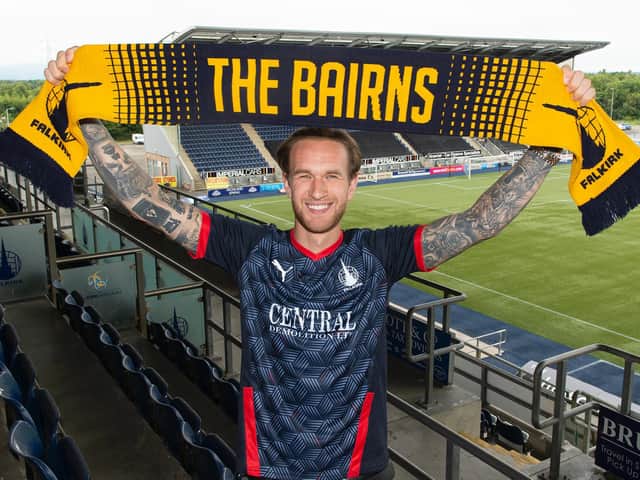 Former Queen of the South full back Scott Mercer has joined Falkirk on a one year deal (Pic: Ian Sneddon)