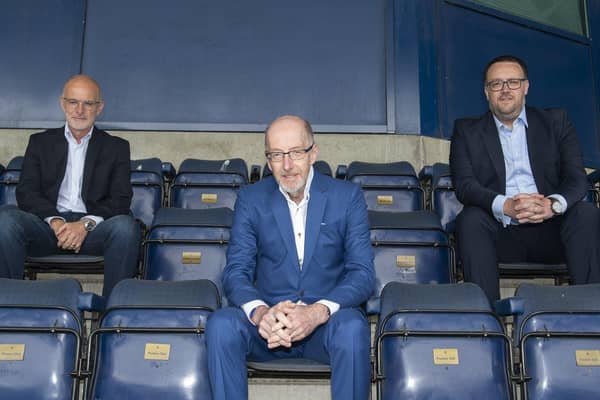 The Bairns' three new directors. Picture: Ian Sneddon.