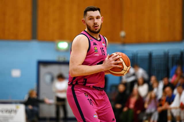 05-03-2020. Picture Michael Gillen. GRANGEMOUH. Grangemouth Sports Complex. Sony Centre Fury v Radisson Red Glasgow Rocks. Game finishing 58-106 win for the Rocks. Ali Fraser 15.