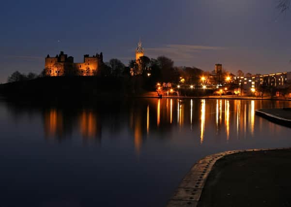 Linlithgow Loch and Palace taken by William Chalmers of Shieldhill, November 2019.