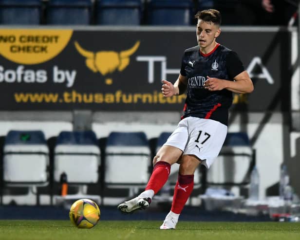 RobbieLeith has been making an impact and hit the post against Hearts. Picture: Michael Gillen