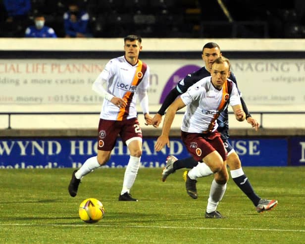 Ex-Rovers man Greig Spence found the net. Picture: Fife Photo Agency