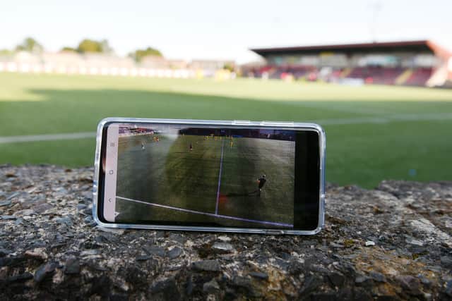The live streaming worked well for Stenhousemuir. Picture: Michael Gillen.