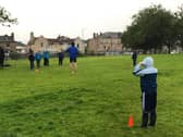 Stenhousemuir Beavers had outdoor fun at the primary school playing field