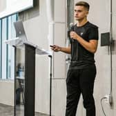 Jack Miller is pictured at the launch of Pock-IT in September this year.