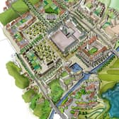 Original plans for Winchburgh Village -Artist's impressions of how the new village of 3400 homes would look