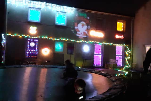 Christmas lights in Kirkliston.
