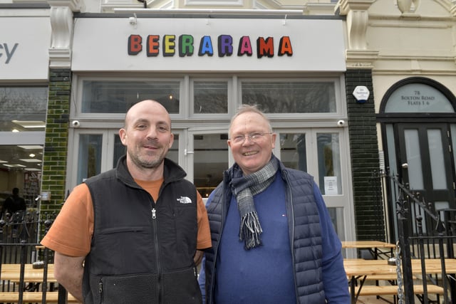 Beerarama owners Jamie and John (Photo by Jon Rigby)
