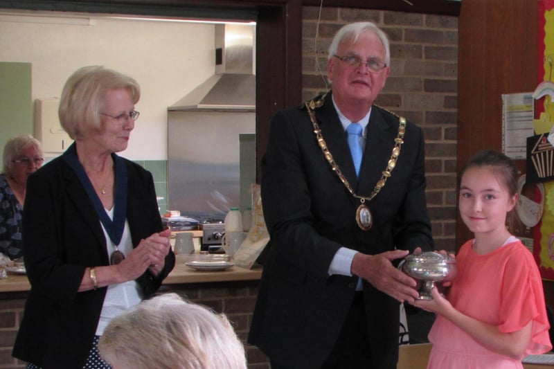 Lillie-Rose, 10, won The Helen Bottomley Trophy for Handicraft. Picture: Haywards Heath Horticultural Society.