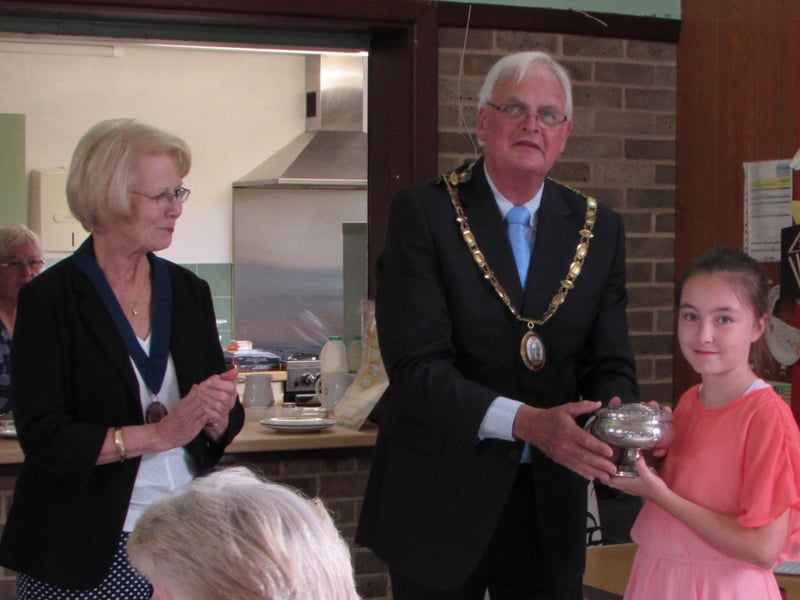 Lillie-Rose, 10, won The Helen Bottomley Trophy for Handicraft. Picture: Haywards Heath Horticultural Society.