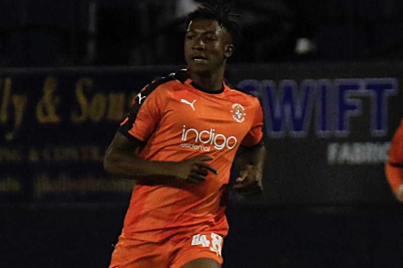 Late substitute appearance, one of three outings that season, as he has played four times in total for Town. Remains at Kenilworth Road, with loan stints at Solihull Moors, Woking and an impressive stay at Yeovil last term.