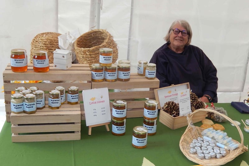 The honey stall that was set up in Pageant Garden. Photo supplied