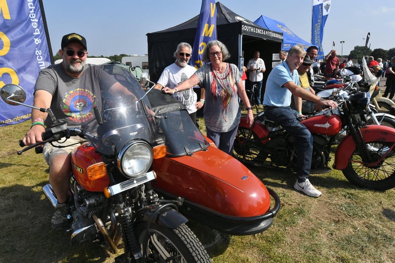 MCN Festival of Motorcycling at the East of England Arena.  Members of the South Lincs and Peterborough Motorcycle Club EMN-210509-175147009