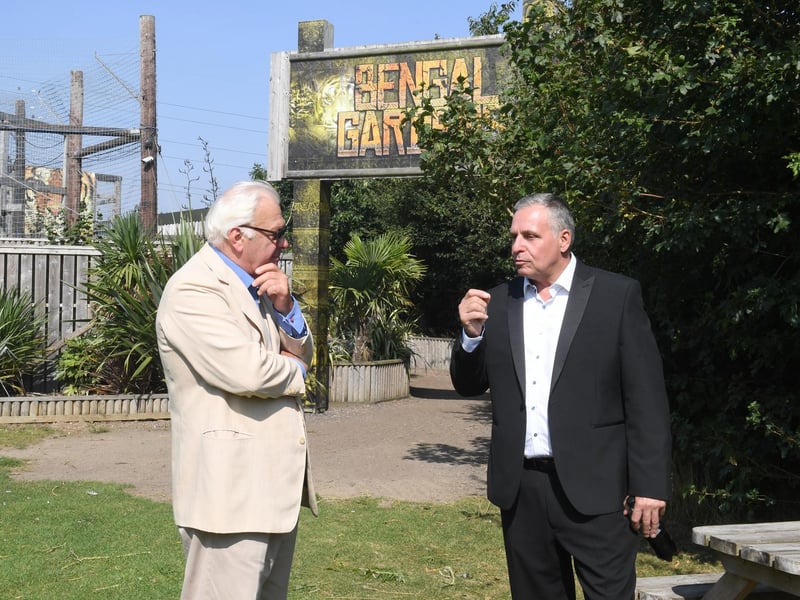 The charity's patron, the Lord Lieutenant of Lincolnshire Mr Toby Dennis, had a quick change out of his uniform to enjoy the rest of the tour in the late summer heat.