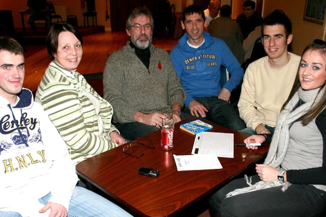 One of the teams who attended Balanamore FC table quiz held at Ballymoney United Social Centre.BM46-028JC