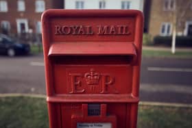 A general view of a Royal Mail postbox