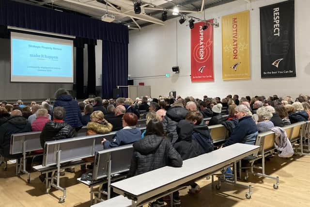 More than 200 people attended the meeting in Bo'ness Academy on Tuesday night to send a very clear message to Falkirk Council.