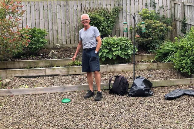 Neil McKinlay is part of the small but hard-working QCCC garden tidy team.