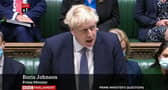 Prime Minister Boris Johnson speaks in the House of Commons. Picture: BBC