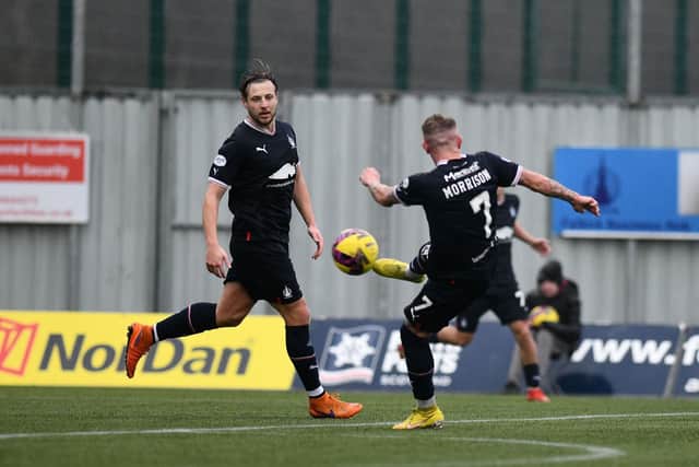 Callumn Morrison scores against Alloa Athletic: The winger has scored 12 goals this season already, and has also grabbed seven assists