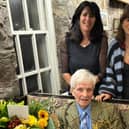 John celebrated his 100th birthday with Gary, Carolyn and Natalie.